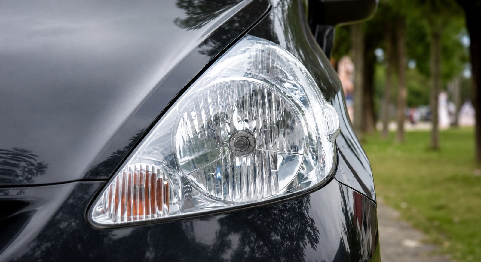 Restored crystal-clear headlight